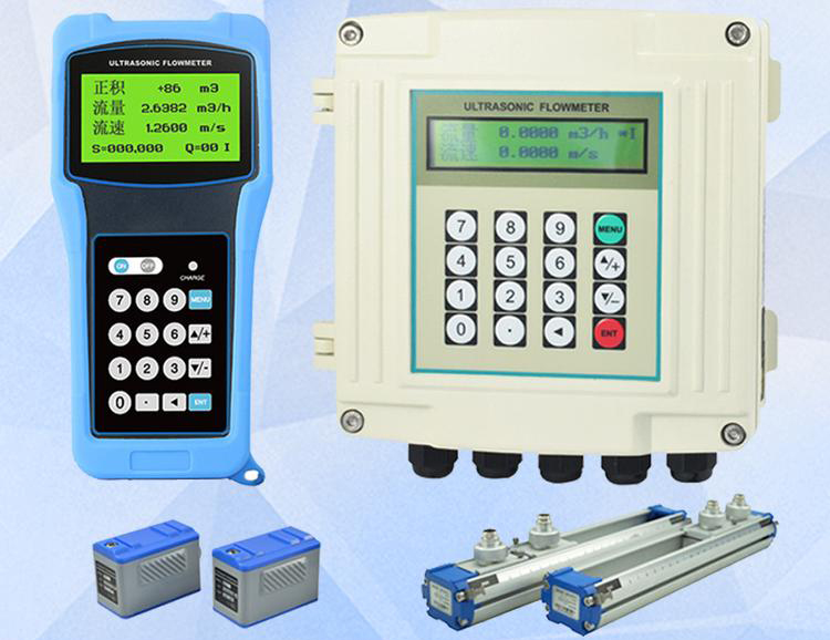 手持式超声波流量计,便携式自来水热水计量表