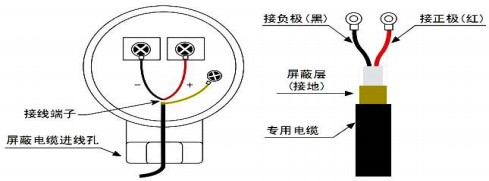 超声波水流量计探头接线图